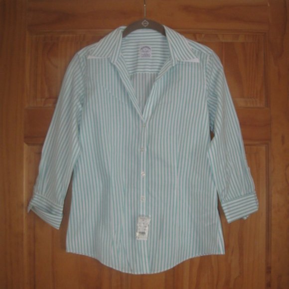 Brooks Brothers Fitted Non-Iron Stretch Button Down Shirt - Picture 1 of 2